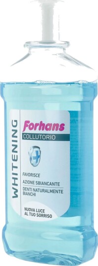 FORHANS Whitening Munnvann med fluor for naturlig hvitere tenner 500 ml.