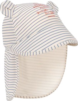 Konges Sløjd Aster bear sun hat grs – stripe bluie 12 18m Konges Sløjd Aster bear sun hat grs – stripe bluie 12 18m
