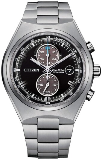 Citizen Herreklokke CA7090 87E Titanium Sort/Titan Ø43 mm Citizen Herreklokke CA7090 87E Titanium Sort/Titan Ø43 mm