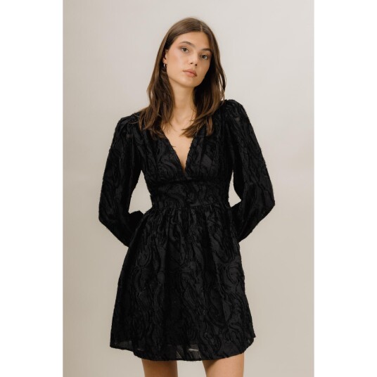 Kaylee Dress Black M Short jacquard dress Kaylee Dress Black M Short jacquard dress