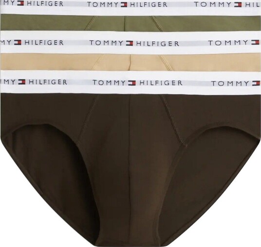 Tommy Hilfiger 3P Brief UTILITY OLIVE DARK COFFEE DESERT L