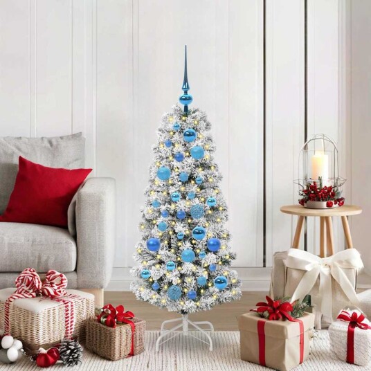  Kunstig sammensatt juletre med LED  stripelys 120 cm PVC