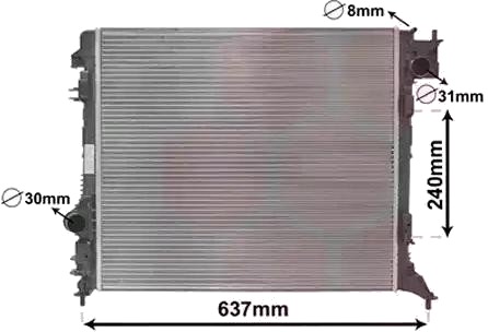VAN WEZEL 13012703 Radiator motorkjøling VAN WEZEL 13012703 Radiator motorkjøling