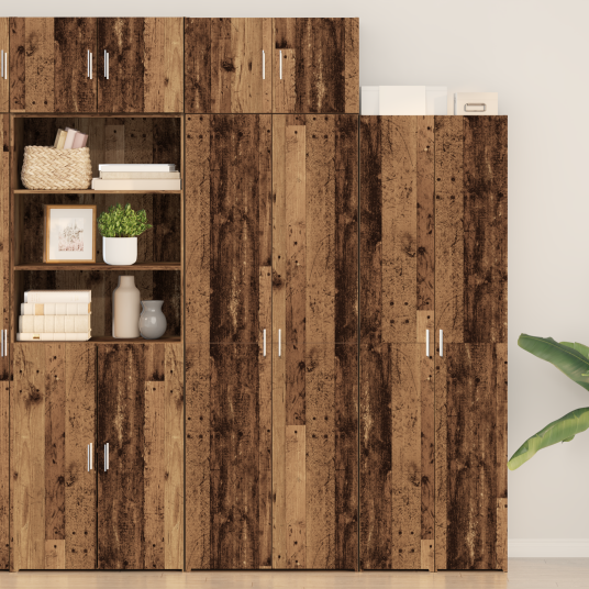 Oppbevaringsskap Gammelt Tre 70x42.5x225 cm Konstruert Tre