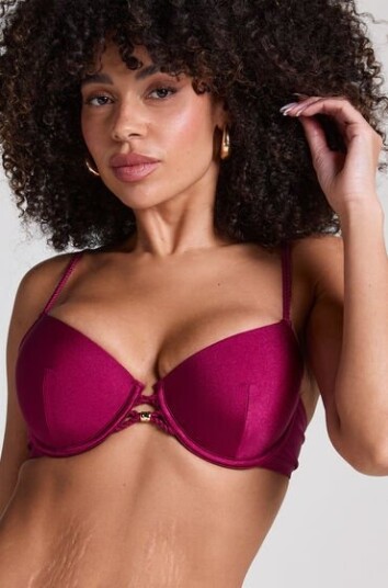 Hunkemöller Marrakech Polstret bikinioverdel med bøyler Rød