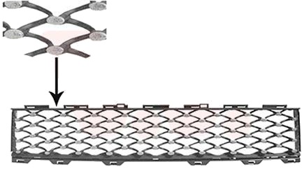 VAN WEZEL 1614599 Ventilasjonsgitter