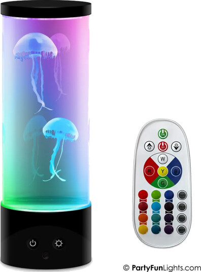 Party Fun Lights - Jellyfish Lamp with Remote Control - H: 30 cm 605403