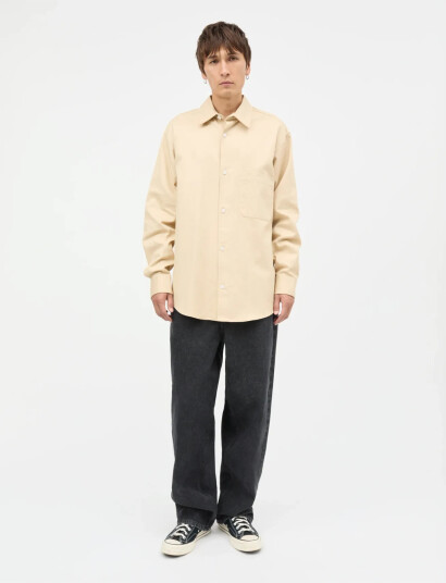 Mads Nørgaard Cotton Twill Storm Shirt Beige XXL
