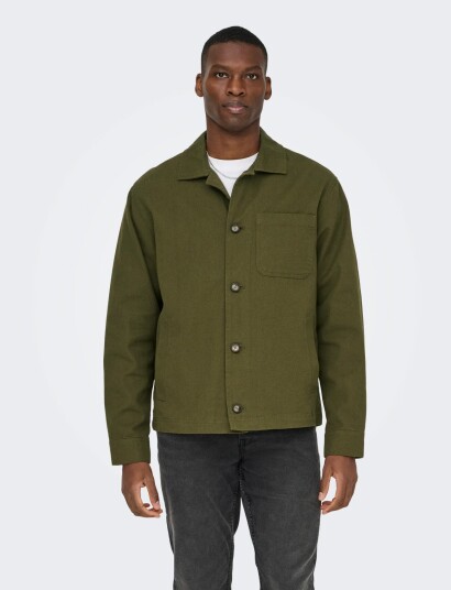 ONLY & SONS Onsronnie Ctn Jacket Otw Khaki green M