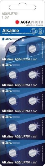 LR48/AG5 10-pak AgfaPhoto knappebatteri - Alkaline, 1,5V