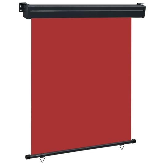 vidaXL Sidemarkise for balkong 140x250 cm rød