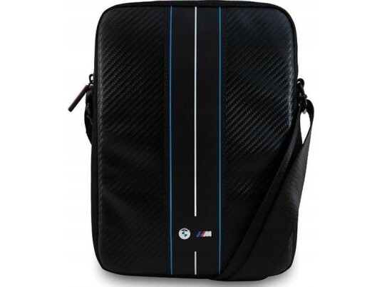 BMW Handbag Bmtb8comscakl 8" Black/Black Carbon Blue Stripes