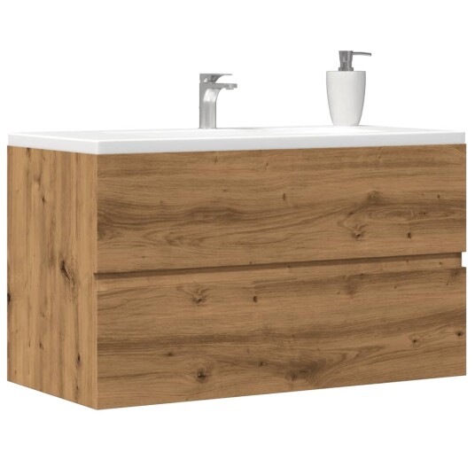 Servantskap artisan eik 90x38,5x45 cm konstruert tre 8721158437242