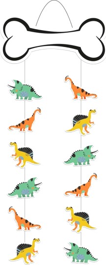 Folat Hengende Dekorasjon Dino Roar 68298
