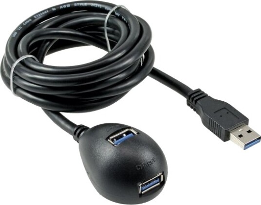 Inline 4043718171866 2 M Usb A 2 X Usb A Usb 3.2 Gen 1 3.1 Gen 1 Hankjønn/Hunkjønn Sort