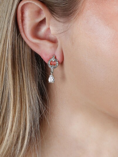 Snö Of Sweden Callie small crystal ear Sølv ONE SIZE Snö Of Sweden Callie small crystal ear Sølv ONE SIZE
