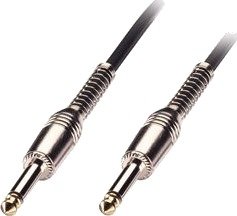 Lindy 6.3Mm M/M 6.0M 6.35Mm Hankjønn 6.35Mm Hankjønn 6 M Sort