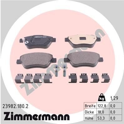 Bremseklosser ZIMMERMANN 23982.180.2