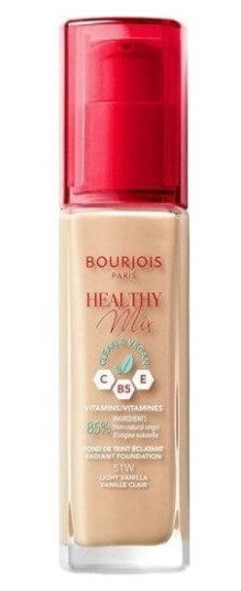 Bourjois Creme Makeup Foundation Bourjois Healthy Mix 51Lett Vanilje 30 Ml Bourjois Creme Makeup Foundation Bourjois Healthy Mix 51Lett Vanilje 30 Ml