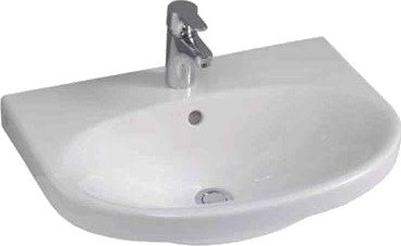 Gustavsberg Nautic 5560 Vaskeservant 600 x 450 mm, Ceramicplus Med blandebatterihull, Baderom