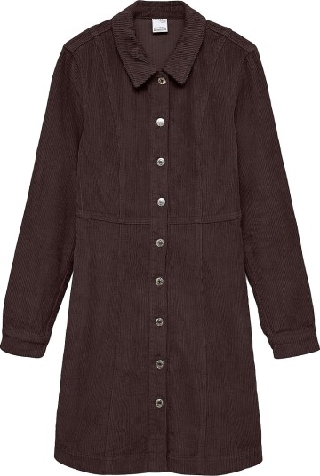 Vero Moda Vmdaisy Ls Short Cord Dress Noos Brown S Vero Moda Vmdaisy Ls Short Cord Dress Noos Brown S