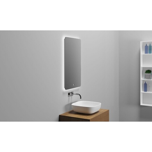 Copenhagen Bath Orø 50 Speil 500x800 mm duggfritt Aluminium/Glass