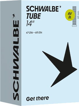 Schwalbe slange 14 x 1,75-2,50 med 40mm Autoventil AV2L