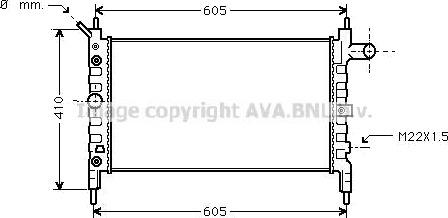 PRASCO OL2026 Radiator motorkjøling PRASCO OL2026 Radiator motorkjøling