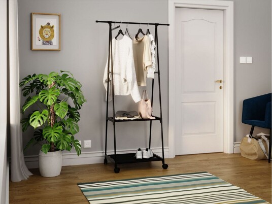 Klesstativ 85 cm - Svart