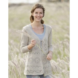 Late Spring by DROPS Design Jakke Strikkeoppskrift str. S XXXL Small