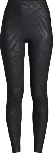 Casall Women's Heat Printed High Waist Tights Zebra Black XS Casall Women's Heat Printed High Waist Tights Zebra Black XS