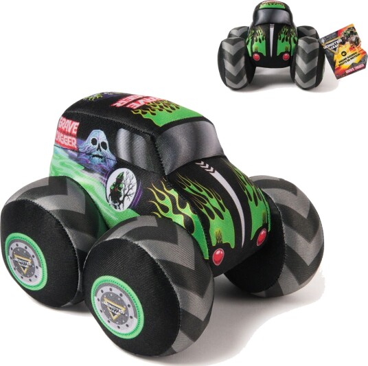 Monster Jam Grave Digger Bamse Med Lyd 17 cm Monster Jam Grave Digger Bamse Med Lyd 17 cm