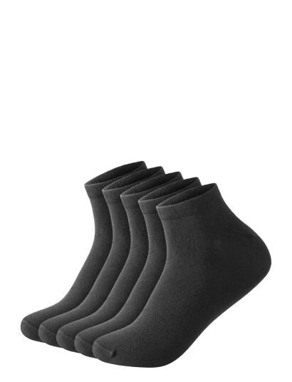 Lindbergh 5 Pack Bamboo Low Cut Sock Black 40 47