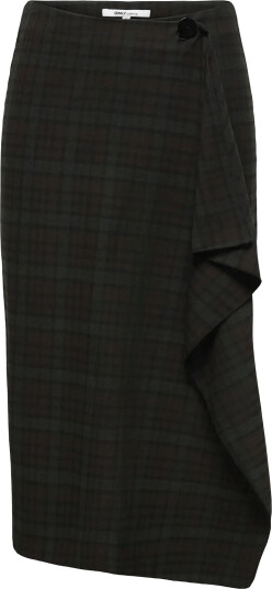 ONLY Onlvanja Hw Long Check Skirt Pnt Brown 38 ONLY Onlvanja Hw Long Check Skirt Pnt Brown 38