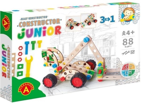 Junior Træ Konstruktionsbyggesæt 3-I-1 Gaffeltruck Junior Træ Konstruktionsbyggesæt 3-I-1 Gaffeltruck