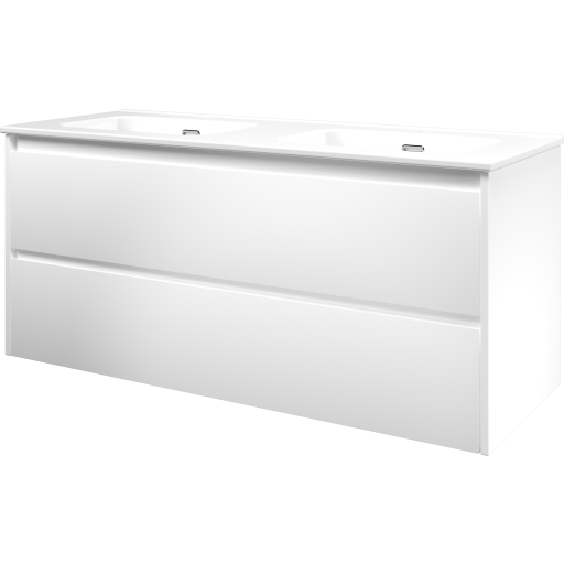 Sanibell Proline møbelpakke, 121x46 cm, matt hvit Sanibell Proline møbelpakke, 121x46 cm, matt hvit