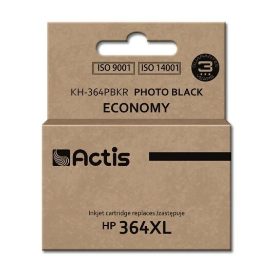 Original blekkpatron Actis KH-364PBKR Sort