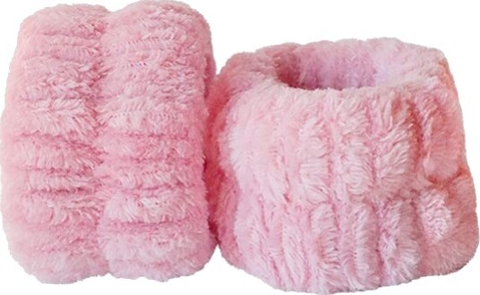 Makeup Mekka Wrist Washband 2pk Pink Makeup Mekka Wrist Washband 2pk Pink