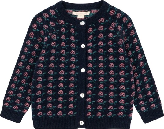 Konges Sløjd Cardigan Ull/Polamid Under Rose Konges Sløjd 7 8 år (122 128) Cardigan Marineblå