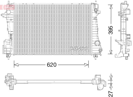 Radiator DENSO DRM15009