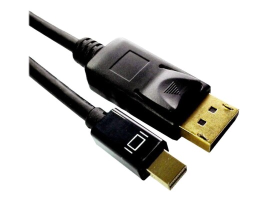 MicroConnect 2 m DisplayPort-kabel 4K Hankjønn Svart