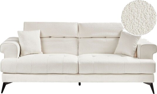 3 sitssoffa Beliani Skive Beige White\|\|Black VALUE_MISSING_3