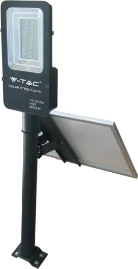 V Tac 50W Gatebelysning Med Solcelle 4000K Dagslys