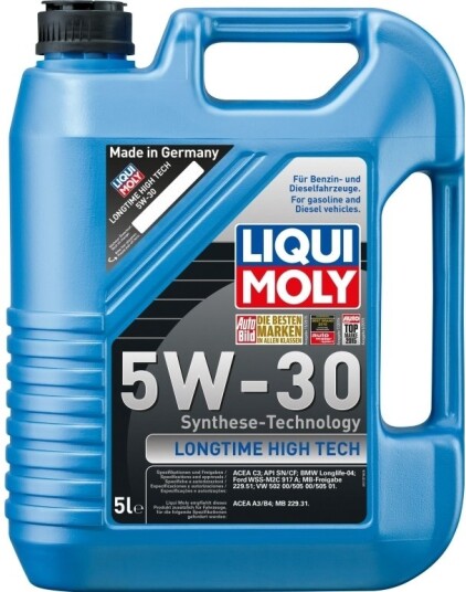 Liqui Moly Olej Liqui Moly 5W30 Longtime High Tech Dpf / 229.51 / 502.00 505.00 505.01 5L