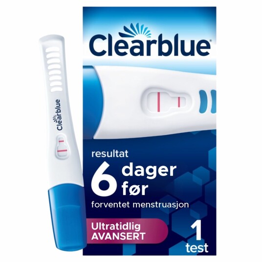 Clearblue Ultratidlig Avansert Graviditetstest 1 stk Clearblue Ultratidlig Avansert Graviditetstest 1 stk