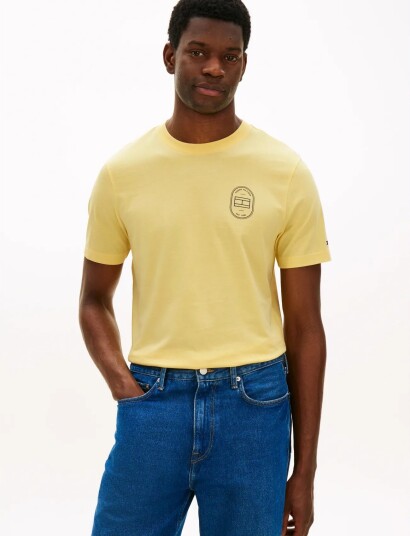 Tommy Hilfiger Brand Love Roundel Tee Yellow XXL