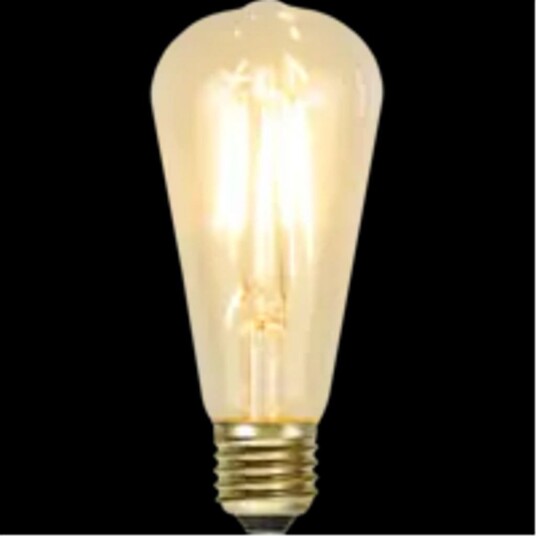 LED lampe E27 ST58 Soft Glow 140Lm 2100K dimbar Varmhvit