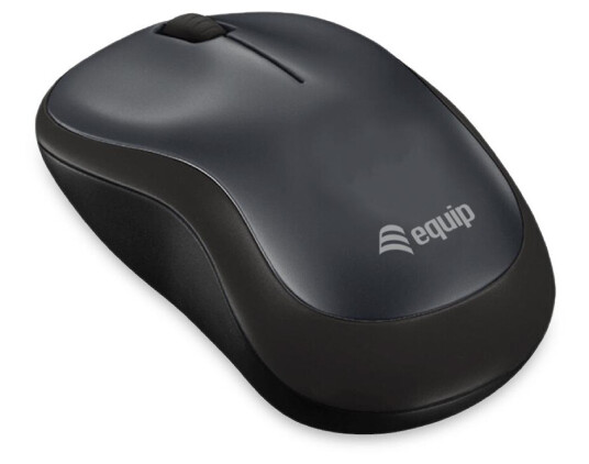 EQUIP Optische Maus kabellos schwarz mini