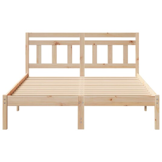  Sengestamme med hodegjerde Brun 120 x 200 cm Heltre furu
