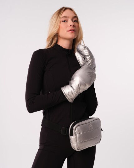 Bumpro Puffer Gloves Silver M